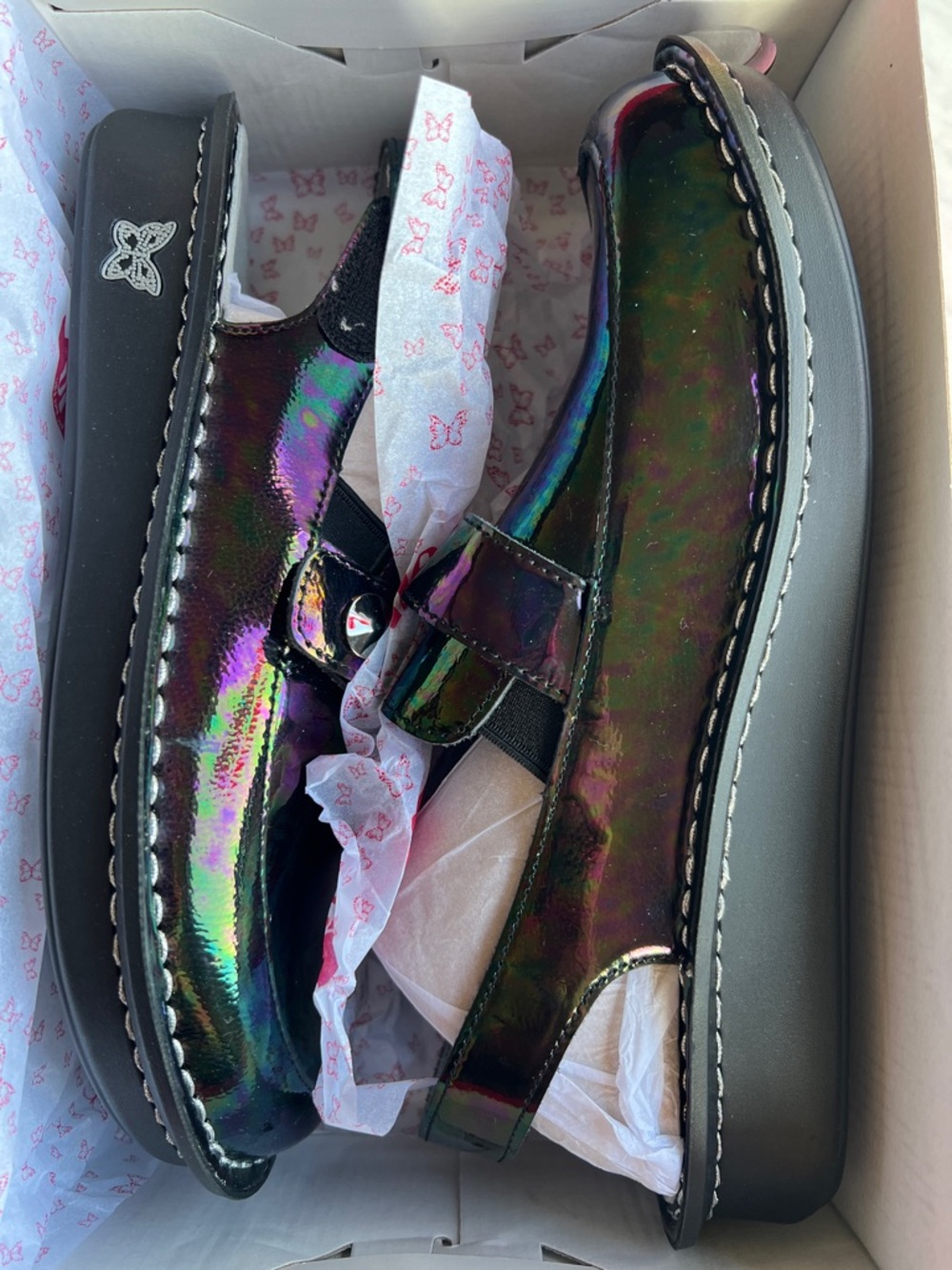 New in Box Alegria Farah Slickery Patent Sz 39 Us 9 - Picture 6 of 6